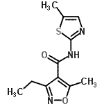 CAS#: 438223-98-4， 3-Ethyl-5-Methyl-N-(5-Methyl-1,3-Thiazol-2-Yl)-1,2-Oxazole-4-Carboxamide