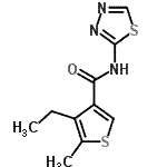 CAS#: 438227-04-4， 4-Ethyl-5-Methyl-N-(1,3,4-Thiadiazol-2-Yl)-3-Thiophenecarboxamide