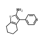 CAS#: 438252-47-2， 3-(4-Pyridinyl)-4,5,6,7-Tetrahydro-1-Benzothiophen-2-Amine