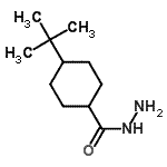结构式 CAS# 438531-50-1, 4-(2-甲基-2-丙基)环己烷甲酰肼