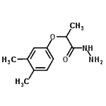 结构式 CAS# 438613-32-2, 2-(3,4-二甲基苯氧基)丙酰肼