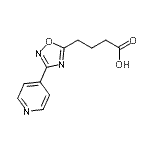 CAS#: 439108-10-8， 4-[3-(4-Pyridinyl)-1,2,4-Oxadiazol-5-Yl]Butanoic Acid