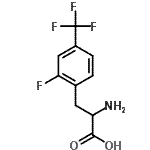 结构式 CAS# 439587-15-2, 2-氟-4-(三氟甲基)苯丙氨酸