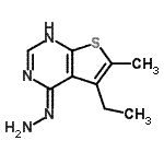 CAS#: 439692-91-8， (4Z)-5-Ethyl-4-Hydrazono-6-Methyl-1,4-Dihydrothieno[2,3-d]Pyrimidine