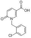 structure of CAS# 4399-77-3, 1-(2-Chlorobenzyl)-6-Oxo-1,6-Dihydro-3-Pyridinecarboxylic Acid;1-[(2-Chlorophenyl)Methyl]-6-Oxo-Pyridine-3-Carboxylate;1-[(2-Chlorophenyl)Methyl]-6-Oxo-3-Pyridinecarboxylate;1-(2-Chlorobenzyl)-6-Keto-Nicotinate