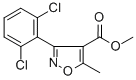 结构式 CAS# 4402-83-9, 3-(2,6-二氯苯基)-5-甲基异恶唑-4-羧酸甲酯