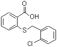 结构式 CAS# 440347-30-8, 2-[(2-氯苄基)硫基]苯甲酸