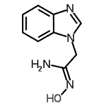 结构式 CAS# 4404-31-3, 2-(1H-苯并咪唑-1-基)-N-羟基乙脒