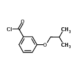 结构式 CAS# 443290-10-6, 3-异丁氧基苯甲酰基氯化物