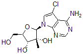 CAS#: 443642-46-4， 5-Chloro-7-(2-C-Methyl-beta-D-Ribofuranosyl)-7H-Pyrrolo[2,3-d]Pyrimidin-4-Amine
