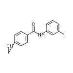 结构式 CAS# 443895-16-7, 4-(羟基甲基)-N-(3-碘苯基)苯甲酰胺