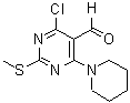 CAS#: 445040-60-8， 4-Chloro-2-(Methylsulfanyl)-6-(1-Piperidinyl)-5-Pyrimidinecarbaldehyde