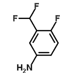 structure of CAS# 445303-96-8, 3-(Difluoromethyl)-4-Fluoroaniline;3-(difluoromethyl)-4-fluoroaniline
