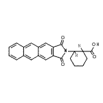 结构式 CAS# 446044-45-7, 2-(1,3-二氧代萘并[2,3-f]异吲哚-2-基)环己烷羧酸