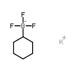 结构式 CAS# 446065-11-8, 钾环己基(三氟)硼酸酯(1-)