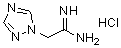 structure of CAS# 446276-04-6, 2-(1H-1,2,4-Triazol-1-Yl)Ethanimidamide Hydrochloride (1:1);2-(1H-1,2,4-triazol-1-yl)ethanimidamide hydrochloride;MFCD00214694