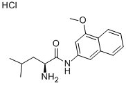结构式 CAS# 4467-68-9, (S)-2-氨基-N-(4-甲氧基-2-萘基)-4-甲基-戊酰胺单盐酸盐