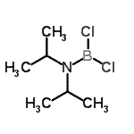 结构式 CAS# 44873-49-6, N-(二氯硼基)-N-异丙基-2-丙胺