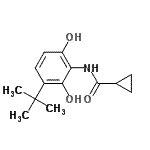 CAS#: 448900-26-3， N-[2,6-Dihydroxy-3-(2-Methyl-2-Propanyl)Phenyl]Cyclopropanecarboxamide