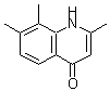 structure of CAS# 449199-19-3, 2,7,8-Trimethyl-4(1H)-Quinolinone;2,7,8-Trimethyl-4-quinolinol;ZINC00099206