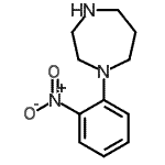 结构式 CAS# 450352-64-4, 1-(2-硝基苯基)-1,4-二氮杂环庚