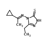 CAS#: 452277-15-5， 4-[(E)-(1-Cyclopropylethylidene)Amino]-5-Ethyl-2,4-Dihydro-3H-1,2,4-Triazole-3-Thione