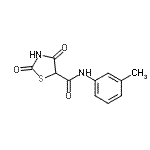 CAS#: 452368-72-8， N-(3-Methylphenyl)-2,4-Dioxo-1,3-Thiazolidine-5-Carboxamide