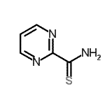 structure of CAS# 4537-73-9, 2-Pyrimidinecarbothioamide;2-Pyrimidinecarbothioamide;MFCD12093703;pyrimidine-2-carbothioamide