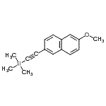 structure of CAS# 454431-03-9, [(6-Methoxy-2-Naphthyl)Ethynyl](Trimethyl)Silane;(6-Methoxynaphthalen-2-ylethynyl)trimethylsilane;633356_ALDRICH