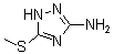 结构式 CAS# 45534-08-5, 5-(甲硫基)-1H-1,2,4-三唑-3-胺