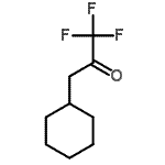 structure of CAS# 457-49-8, 3-Cyclohexyl-1,1,1-Trifluoroacetone;Cyclohexyltrifluoroacetone;MFCD02260830