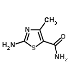 structure of CAS# 457941-32-1, 2-Amino-4-Methyl-1,3-Thiazole-5-Carboxamide;2-AMINO-4-HYDROXYTHIAZOLE-5-CARBOXYLIC ACID ETHYL ESTER;2-amino-4-methylthiazole-5-carboxamide;2-Amino-4-methyl-thiazole-5-carboxylic acid amide
