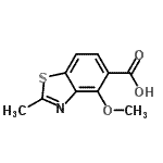 CAS#: 457947-78-3， 4-Methoxy-2-Methyl-1,3-Benzothiazole-5-Carboxylic Acid