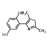 CAS#: 459124-94-8， 2-(2,5-Dimethyl-1,3-Thiazol-4-Yl)-1,4-Benzenediol