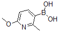 结构式 CAS# 459856-12-3, B-(6-甲氧基-2-甲基-3-吡啶基)-硼酸