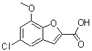 CAS#: 460044-74-0， 5-Chloro-7-Methoxy-1-Benzofuran-2-Carboxylic Acid