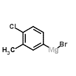 structure of CAS# 460747-53-9, Bromo(4-Chloro-3-Methylphenyl)Magnesium;4-Chloro-3-methylphenylmagnesium bromide;4-Chloro-<wbr>3-methylp<wbr>henylmagn<wbr>esium bro<wbr>mide 0.5 <wbr>M in Tetr<wbr>ahydrofur<wbr>an