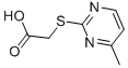structure of CAS# 46118-95-0, 2-(Carboxymethylthio)-4-Methylpyrimidine;2-[(4-Methyl-2-Pyrimidinyl)Thio]Acetic Acid;2-[(4-Methylpyrimidin-2-Yl)Thio]Acetic Acid;2-(4-Methylpyrimidin-2-Yl)Sulfanylethanoic Acid