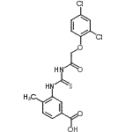 CAS#: 461397-40-0， 3-({[(2,4-Dichlorophenoxy)Acetyl]Carbamothioyl}Amino)-4-Methylbenzoic Acid