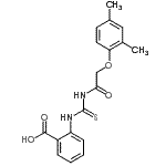 CAS#: 461401-62-7， 2-({[(2,4-Dimethylphenoxy)Acetyl]Carbamothioyl}Amino)Benzoic Acid