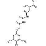 CAS#: 461415-71-4， 3-({[(4-Chloro-3,5-Dimethylphenoxy)Acetyl]Carbamothioyl}Amino)Benzoic Acid