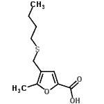 CAS#: 462075-93-0， 4-[(Butylsulfanyl)Methyl]-5-Methyl-2-Furoic Acid