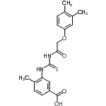 CAS#: 462096-83-9， 3-({[(3,4-Dimethylphenoxy)Acetyl]Carbamothioyl}Amino)-4-Methylbenzoic Acid