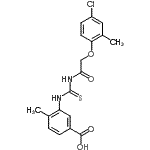 CAS#: 462097-63-8， 3-({[(4-Chloro-2-Methylphenoxy)Acetyl]Carbamothioyl}Amino)-4-Methylbenzoic Acid