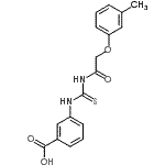 CAS#: 462098-83-5， 3-({[(3-Methylphenoxy)Acetyl]Carbamothioyl}Amino)Benzoic Acid