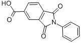 结构式 CAS# 4649-27-8, 1,3-二氧代-2-苯基异吲哚啉-5-羧酸