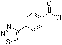 structure of CAS# 465513-98-8, 4-(1,2,3-Thiadiazol-4-Yl)-Benzoyl chloride;4-(1,2,3-Thiadiazol-4-Yl)Benzoyl Chloride ,97%;4-(1,2,3-THIADIAZOL-4-YL)BENZOYL CHLORIDE