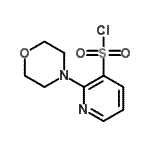 structure of CAS# 465514-17-4, 2-(4-Morpholinyl)-3-Pyridinesulfonyl Chloride;2-(Morpholin-4-yl)pyridine-3-sulfonyl chloride;2-(Morpholin-4-yl)pyridine-3-sulphonyl chloride;2-Morpholin-4-yl-benzoic acid hydrazide