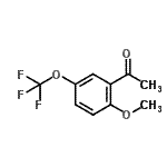 structure of CAS# 468074-92-2, 1-[2-Methoxy-5-(Trifluoromethoxy)Phenyl]Ethanone;1-acetyl-2-methoxy-5-(trifluoromethoxy)benzene;2'-Methoxy-5'-(trifluoromethoxy)acetophenone?;MFCD08062375