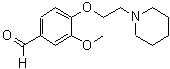 structure of CAS# 46995-88-4, 3-Methoxy-4-[2-(1-Piperidinyl)Ethoxy]Benzaldehyde;3-methoxy-4-(2-(piperidin-1-yl)ethoxy)benzaldehyde;3-Methoxy-4-(2-piperidin-1-yl-ethoxy)-benzaldehyde;3-methoxy-4-(2-piperidylethoxy)benzaldehyde